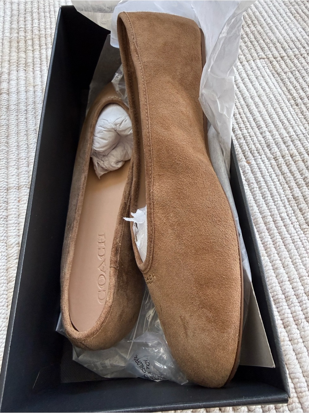 Coach Women's Hudson Sud Ballet Flats NIB Size 8.5